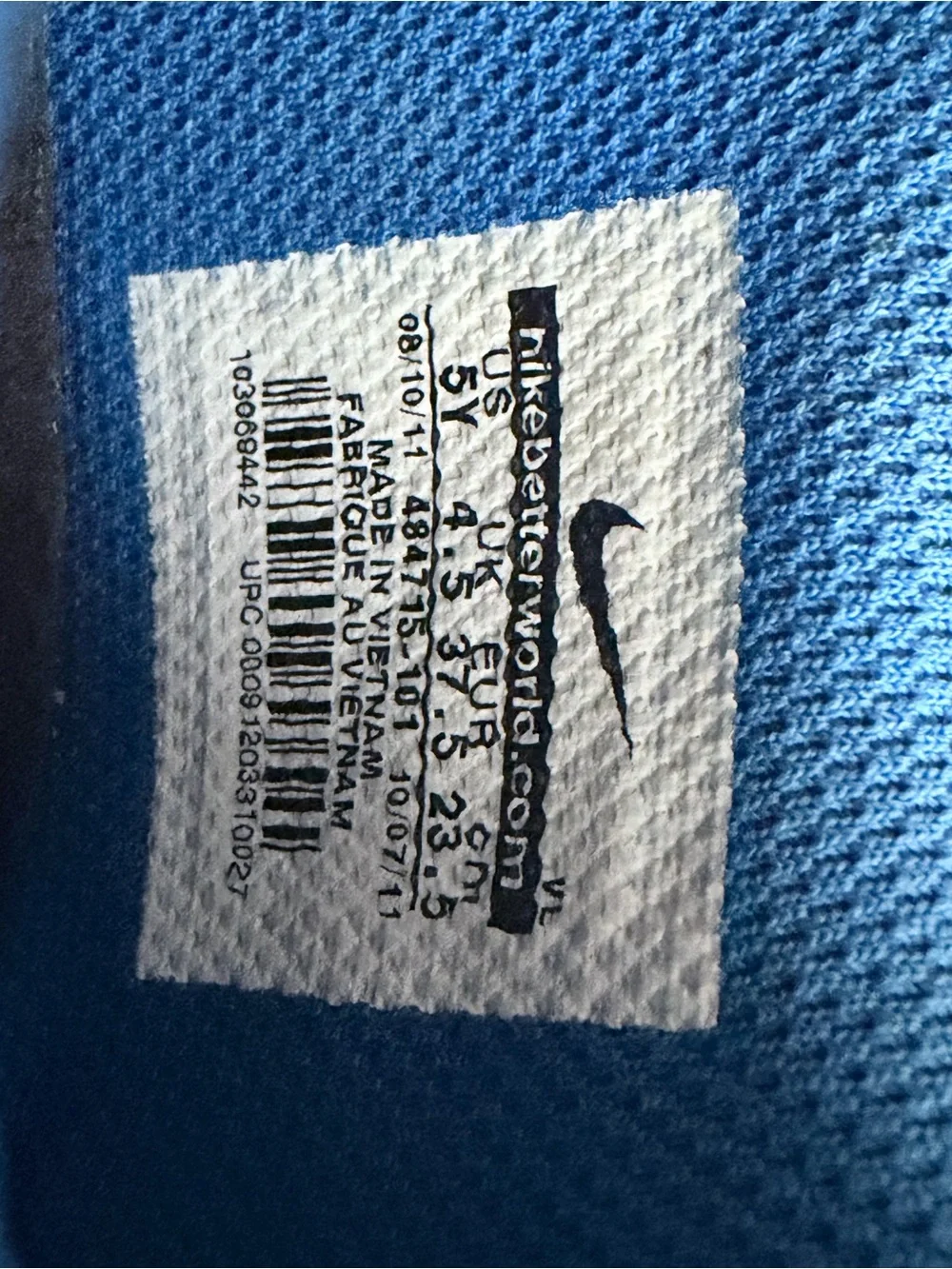 Rare Nike size 5y Dunk NG Golf White, Royal, Blue
